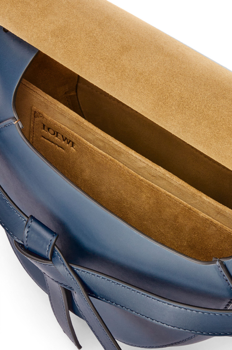 Small Gate bag in soft calfskin and jacquard 7