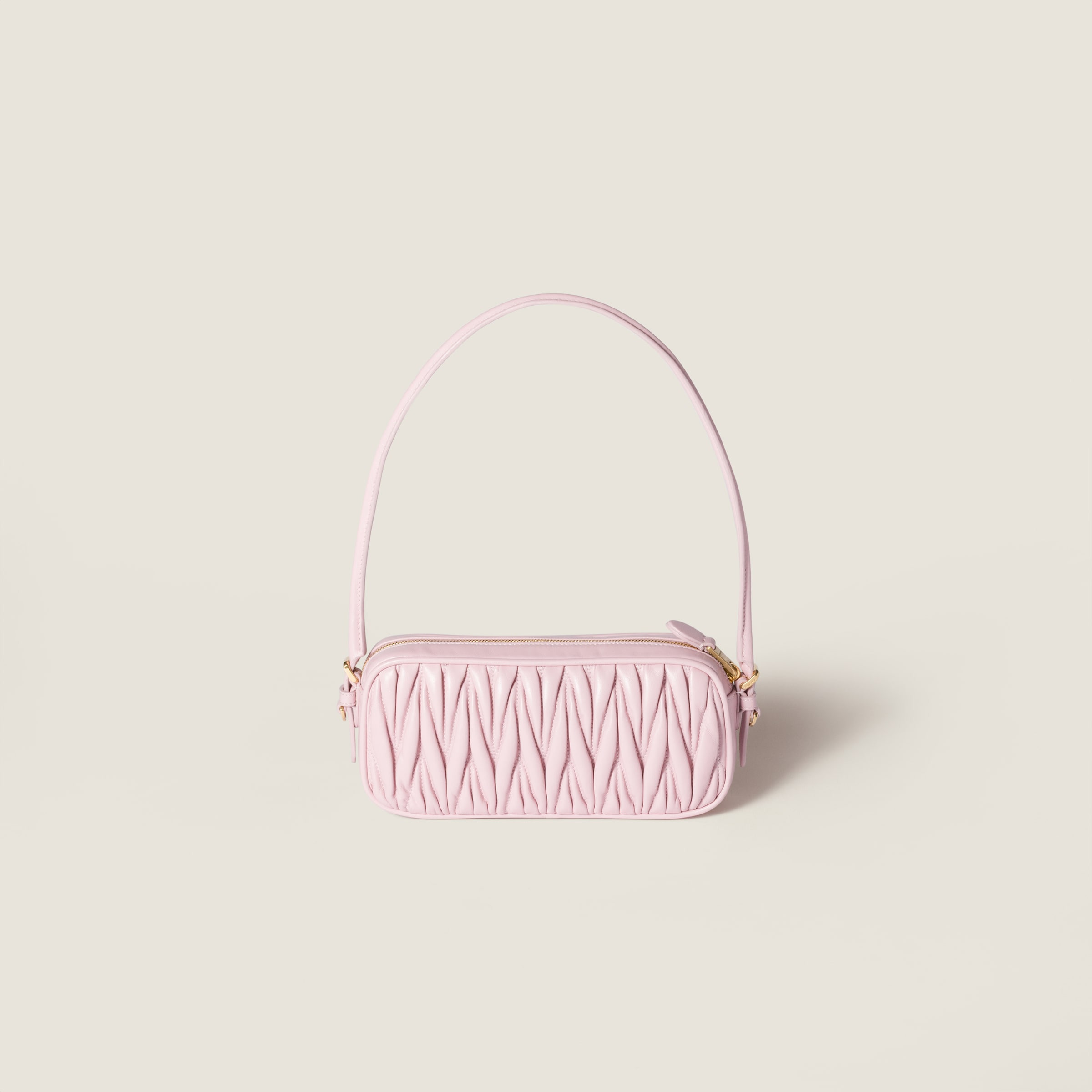 Matelassé nappa leather pouch - 3