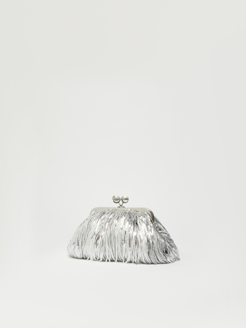 WEEKEND Max Mara FLOU Small Pasticcino Bag with fringes and sequins outlook