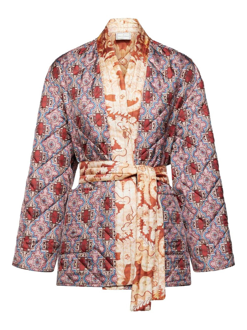 quilted patterned coat 1