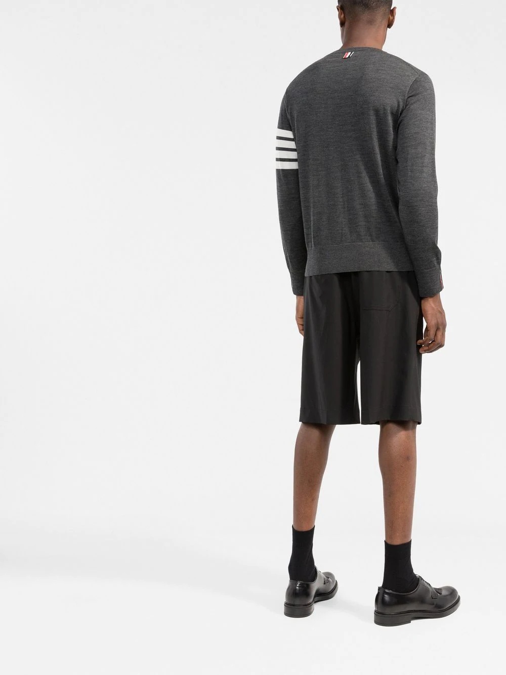 4-Bar knitted crew-neck jumper - 4