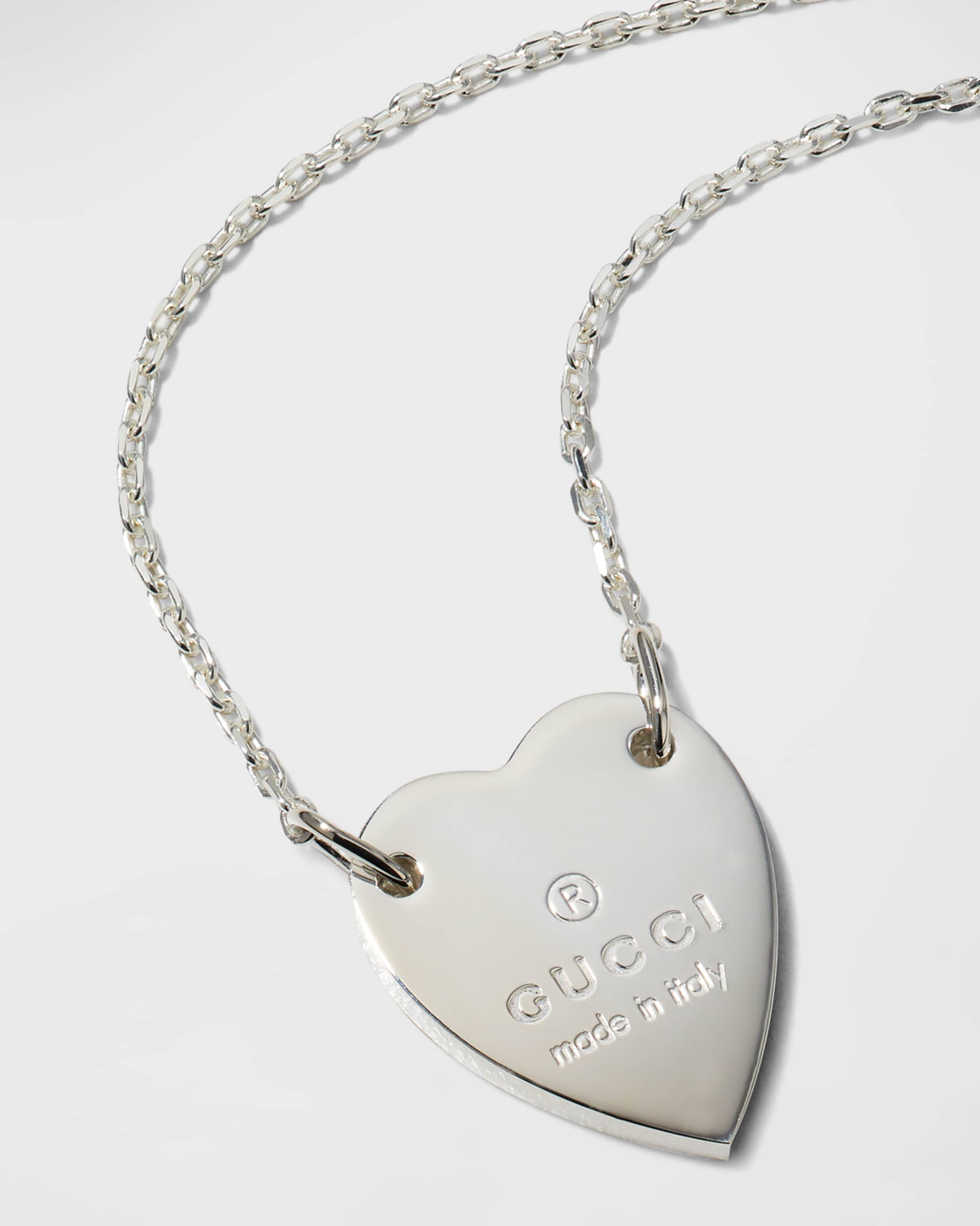 Sterling Silver Heart Bracelet With Trademark - 4