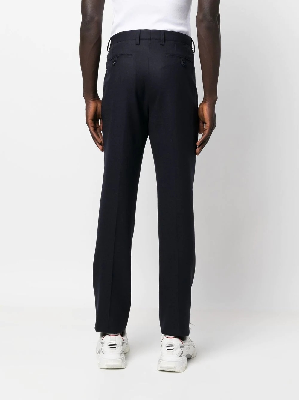 straight-leg tailored trousers - 4