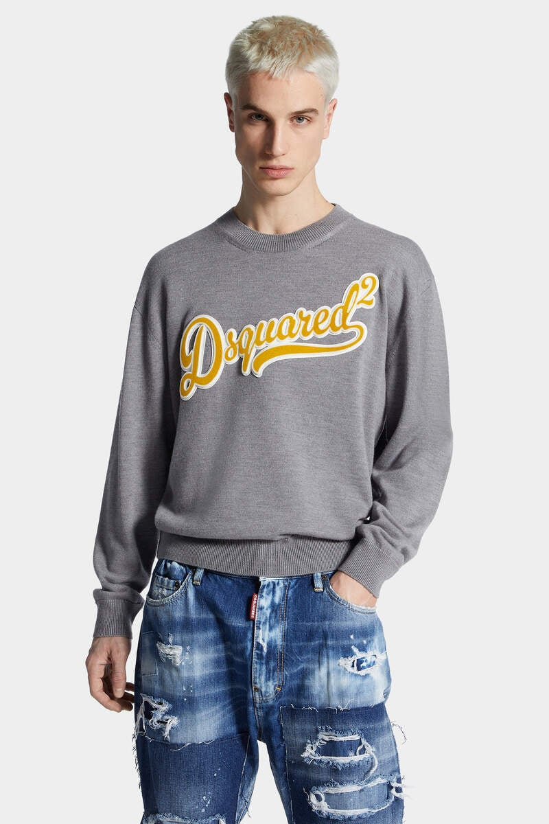 DSQUARED2 PATCH KNIT SWEATER - 3