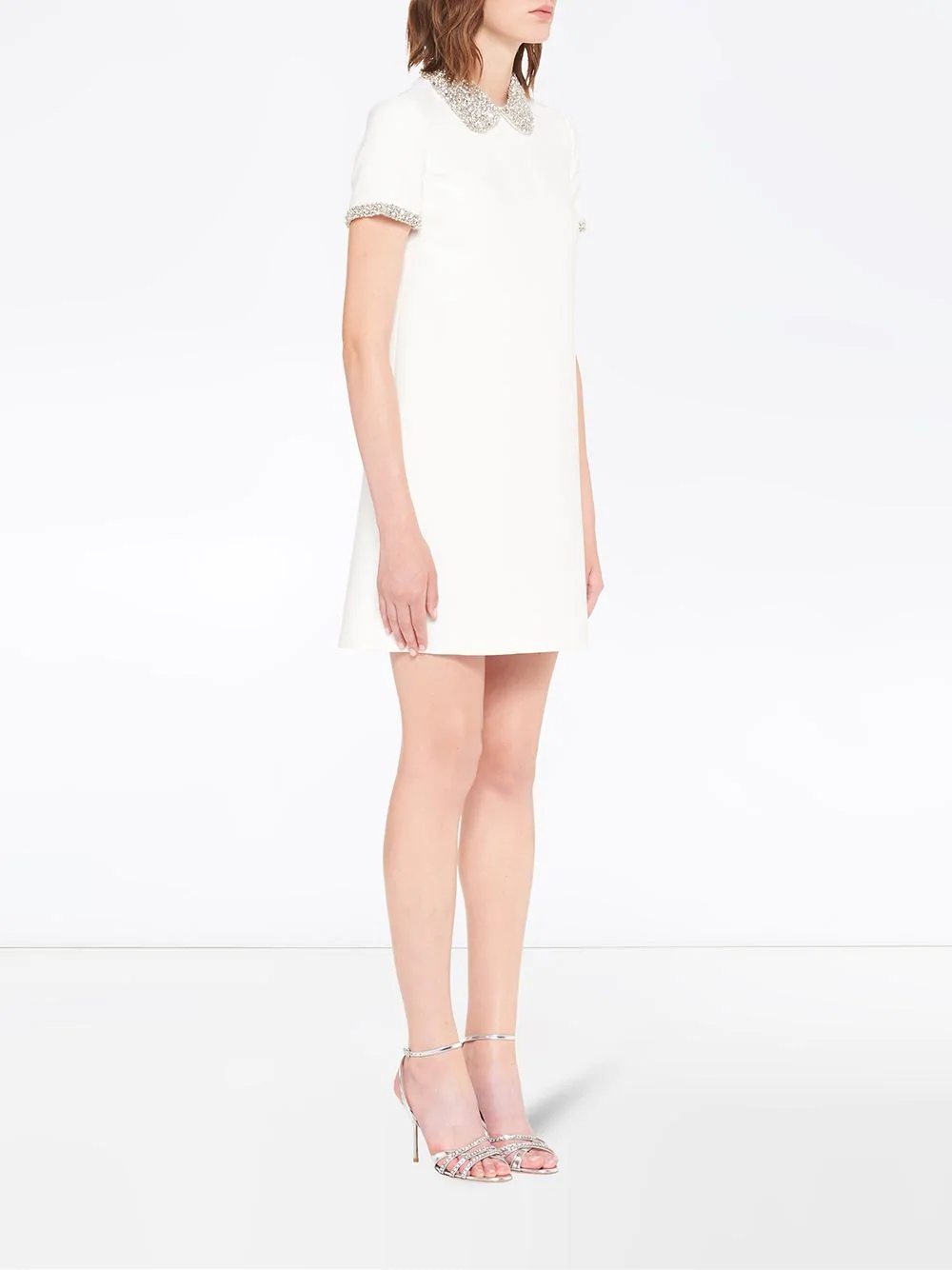 Cady crystal-embellished collar dress - 3