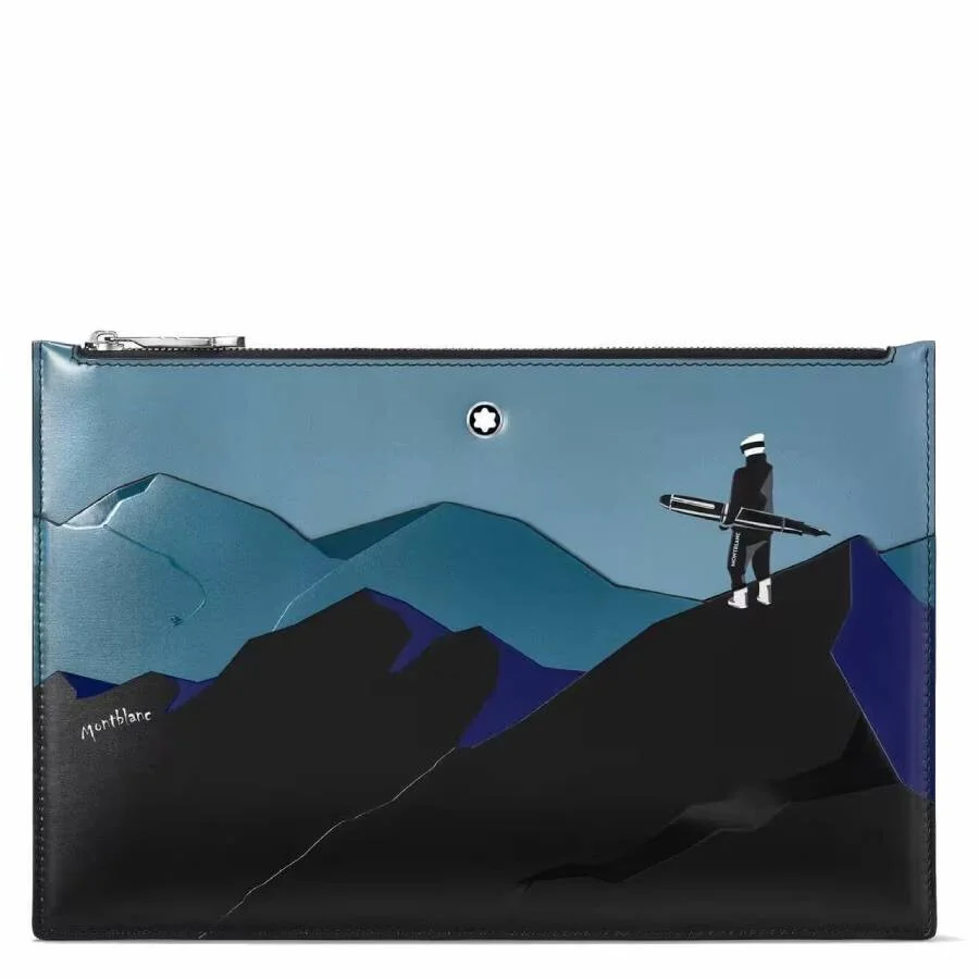 Montblanc Meisterstuck Scenic Pouch With Snowboarder - 1