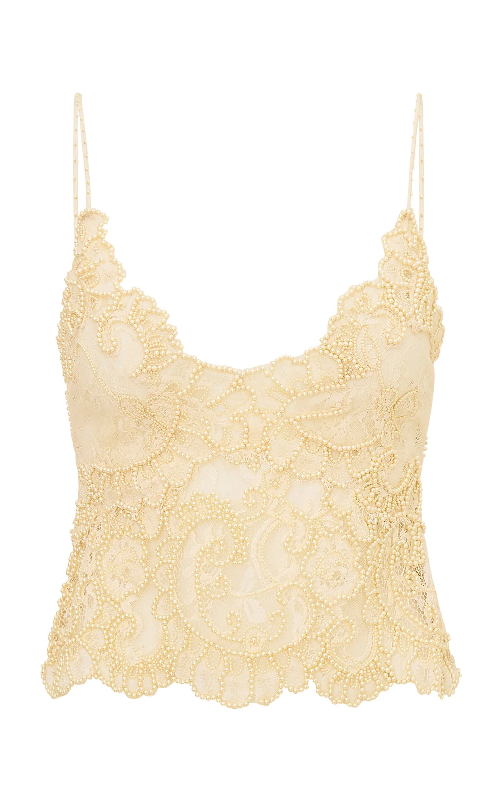 Svetlana Lace Tank Top ivory - 1
