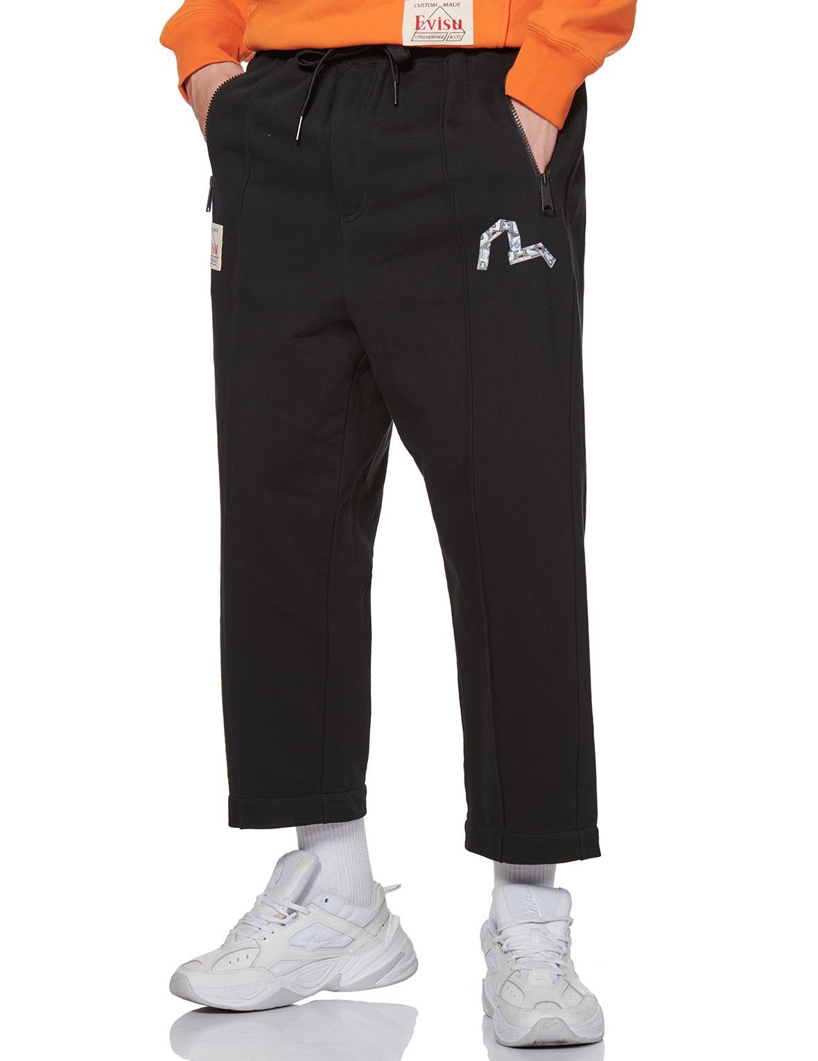 Banknote Seagull Print Sweatpants - 3