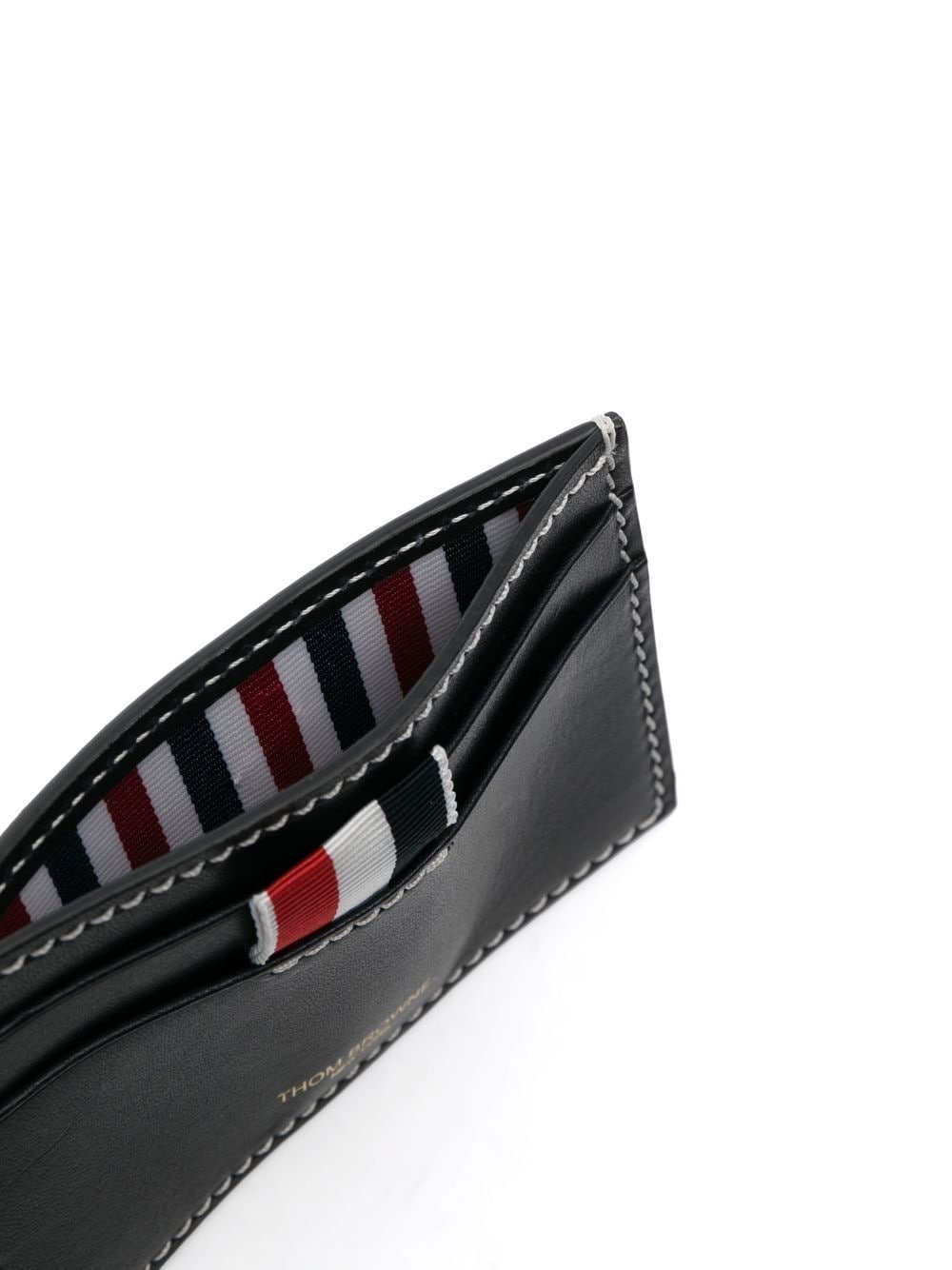 RWB-tab leather cardholder - 3