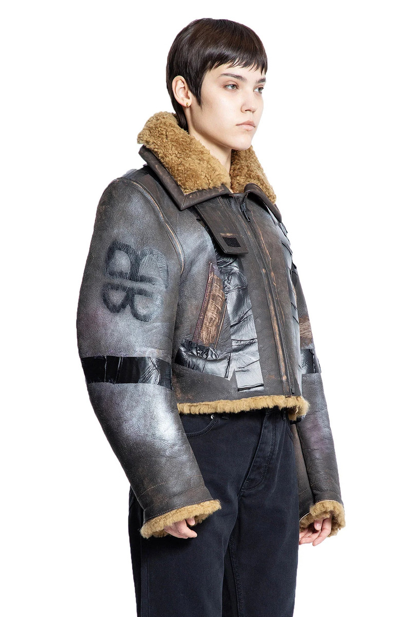 BALENCIAGA Bb-Sprayed-Aviator-Jacket outlook