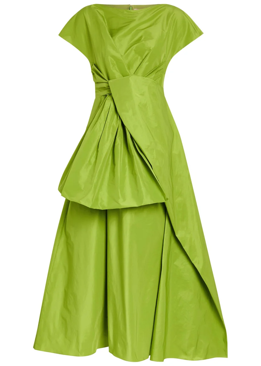 Roksanda Nila Twisted Taffeta Midi Dress - 1