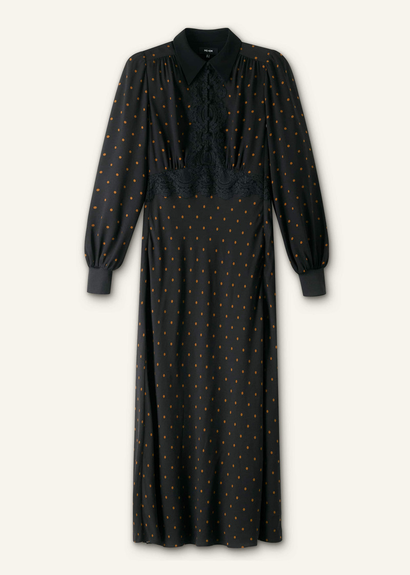 Lace Trim Maxi Dress - 1