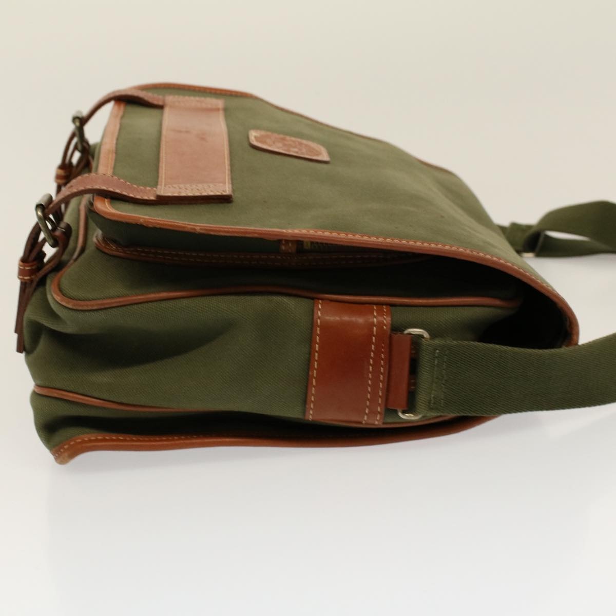 Burberry Shoulder Bag Canvas Khaki - 4