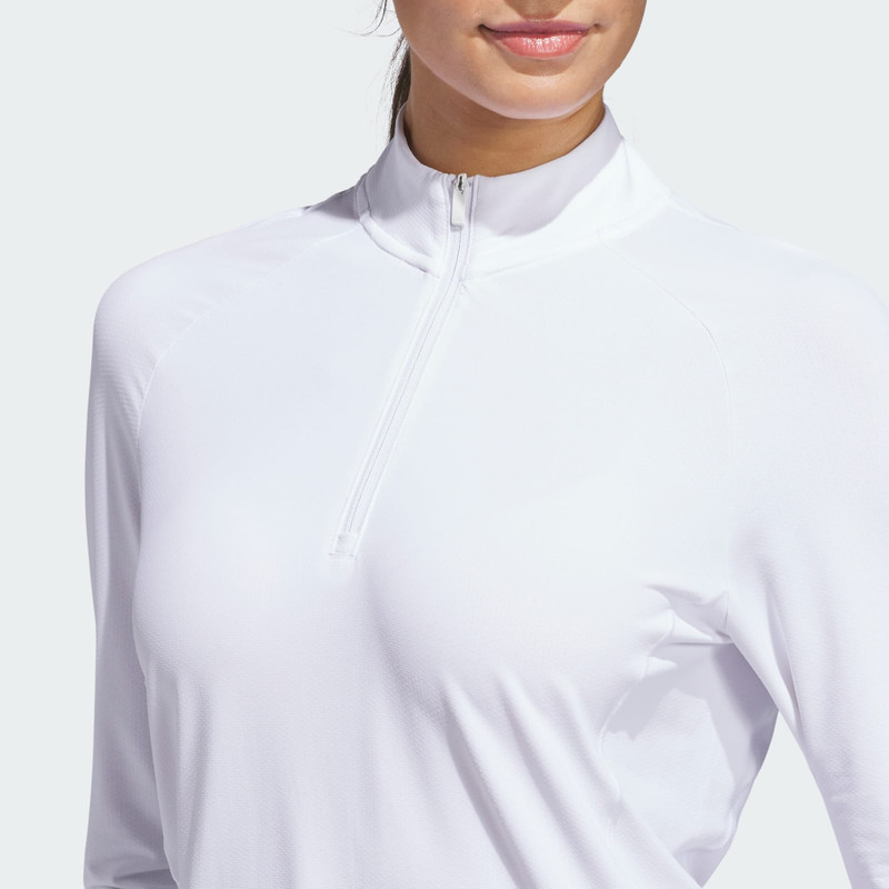 Ultimate365 Solid Quarter-Zip Mock Polo Shirt 5