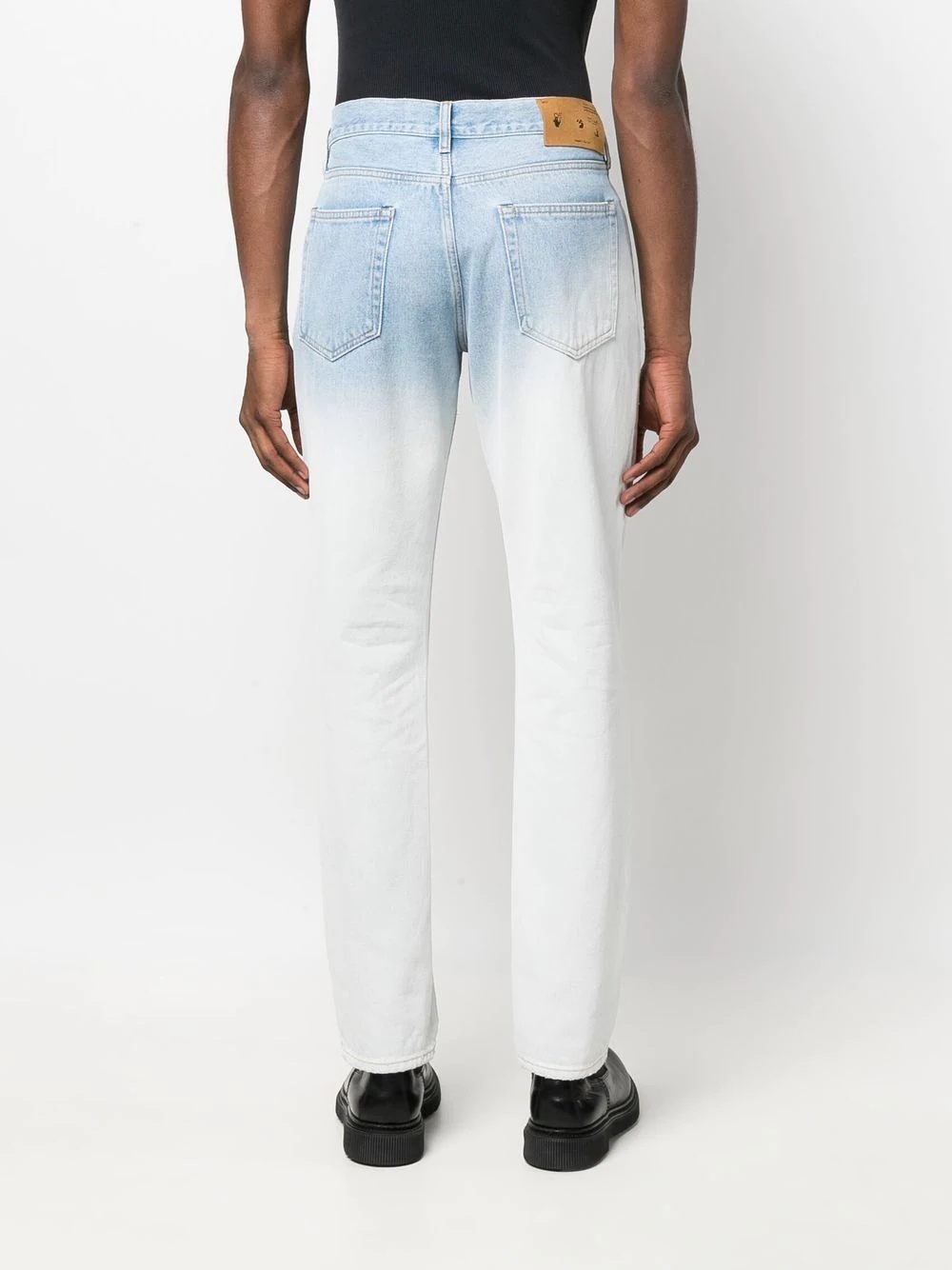 gradient-wash slim-cut jeans - 4