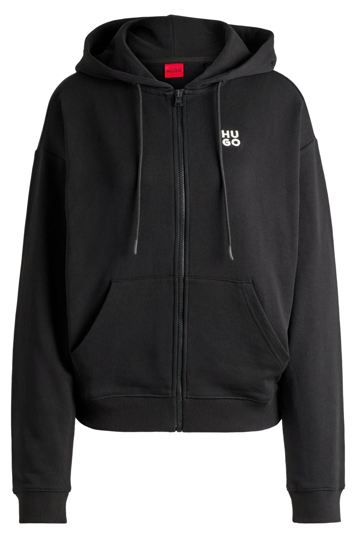 COTTON-TERRY ZIP-UP HOODIE 와 STACKED LOGO - 1