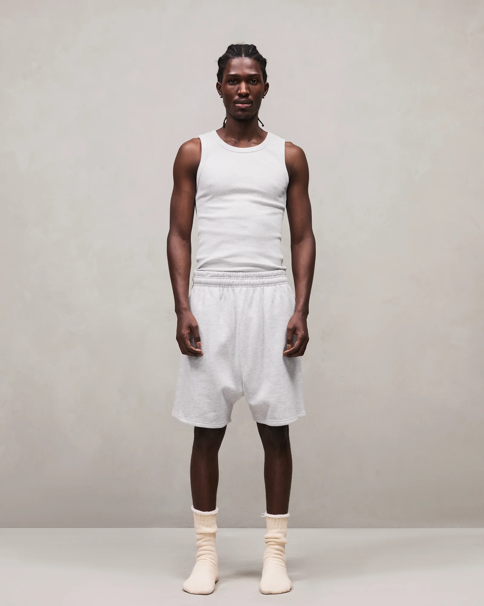 STANDARD SWEATSHORT HEATHER GREY - 2
