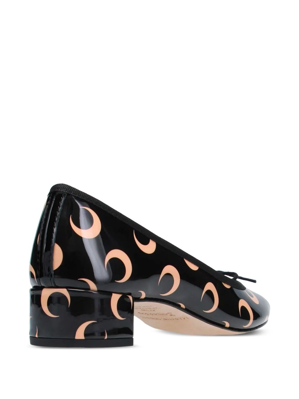 x Marine Serre Camille bow-detail printed ballet flats - 2