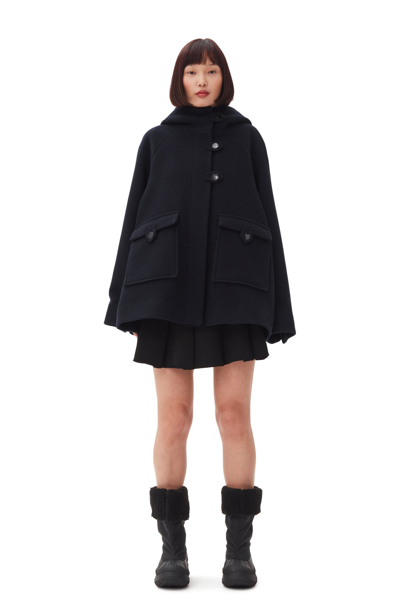 BLACK MIDI JACKET - 3