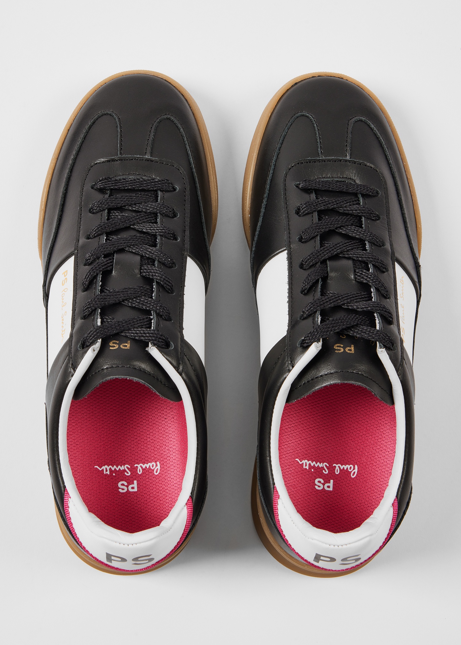 Women's Black Leather 'Dover' Trainers - 3