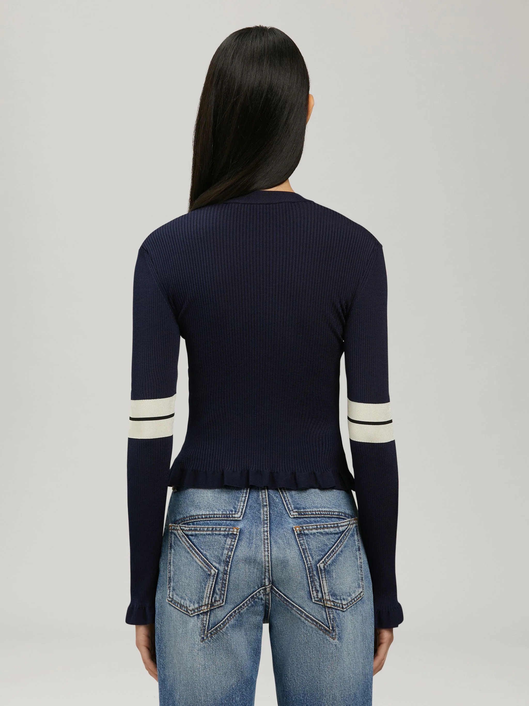 TRACK KNIT SWEATER - 5