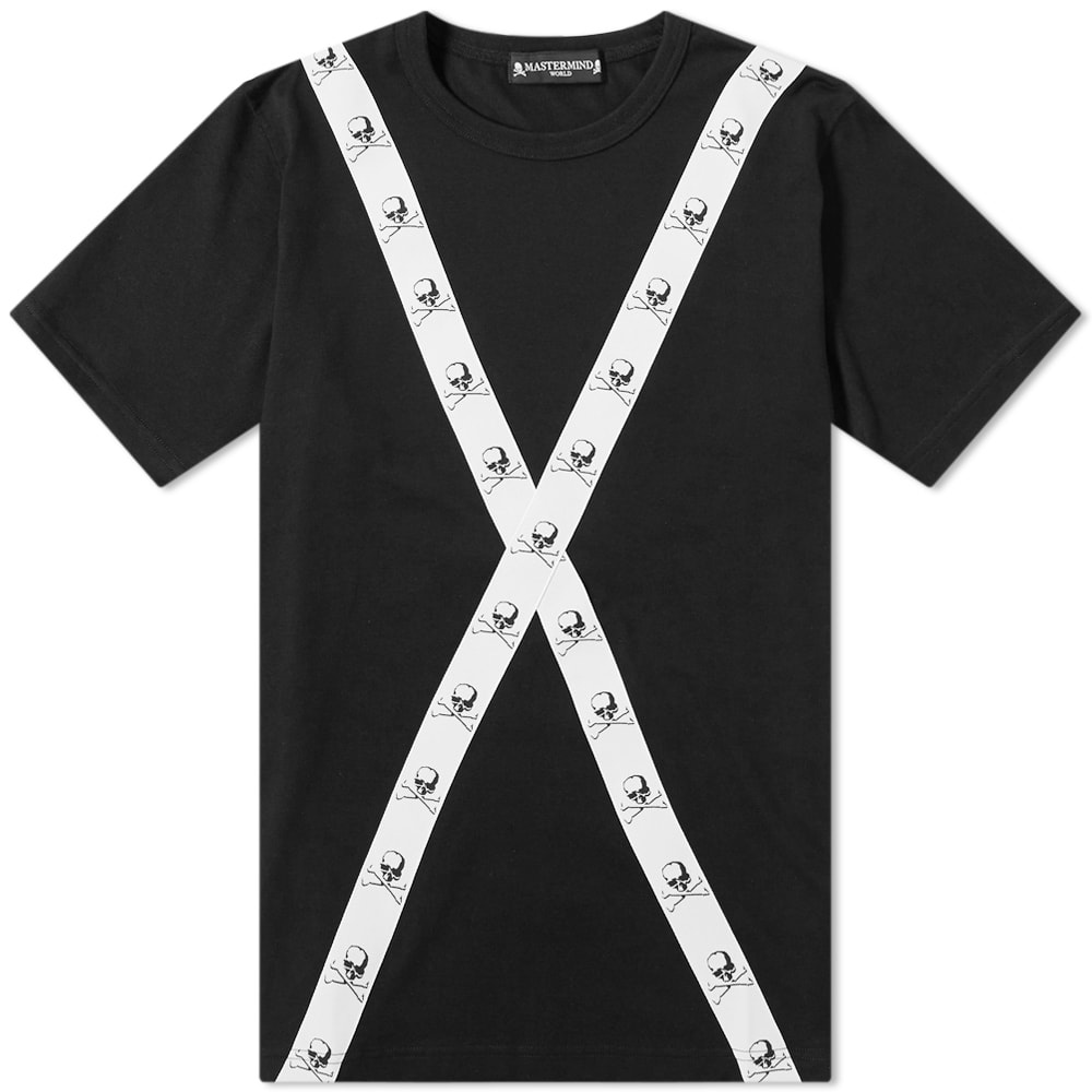 MASTERMIND WORLD Tape Back Detail Tee - 1