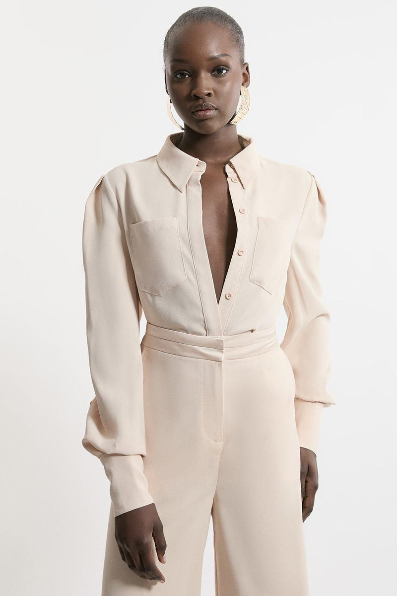 Satin Back Crepe Woven Blouse 1