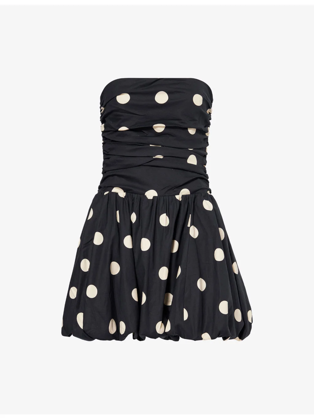 Clea Polka-Dot Stretch-Cotton Mini Dress - 1