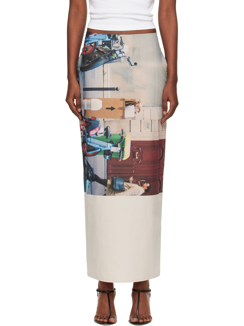 Multicolor Street View Midi Skirt 1