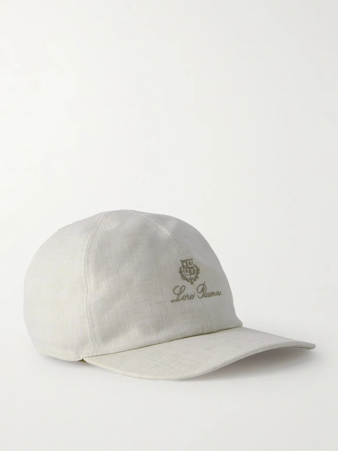 Logo-Embroidered Linen Baseball Cap - 1