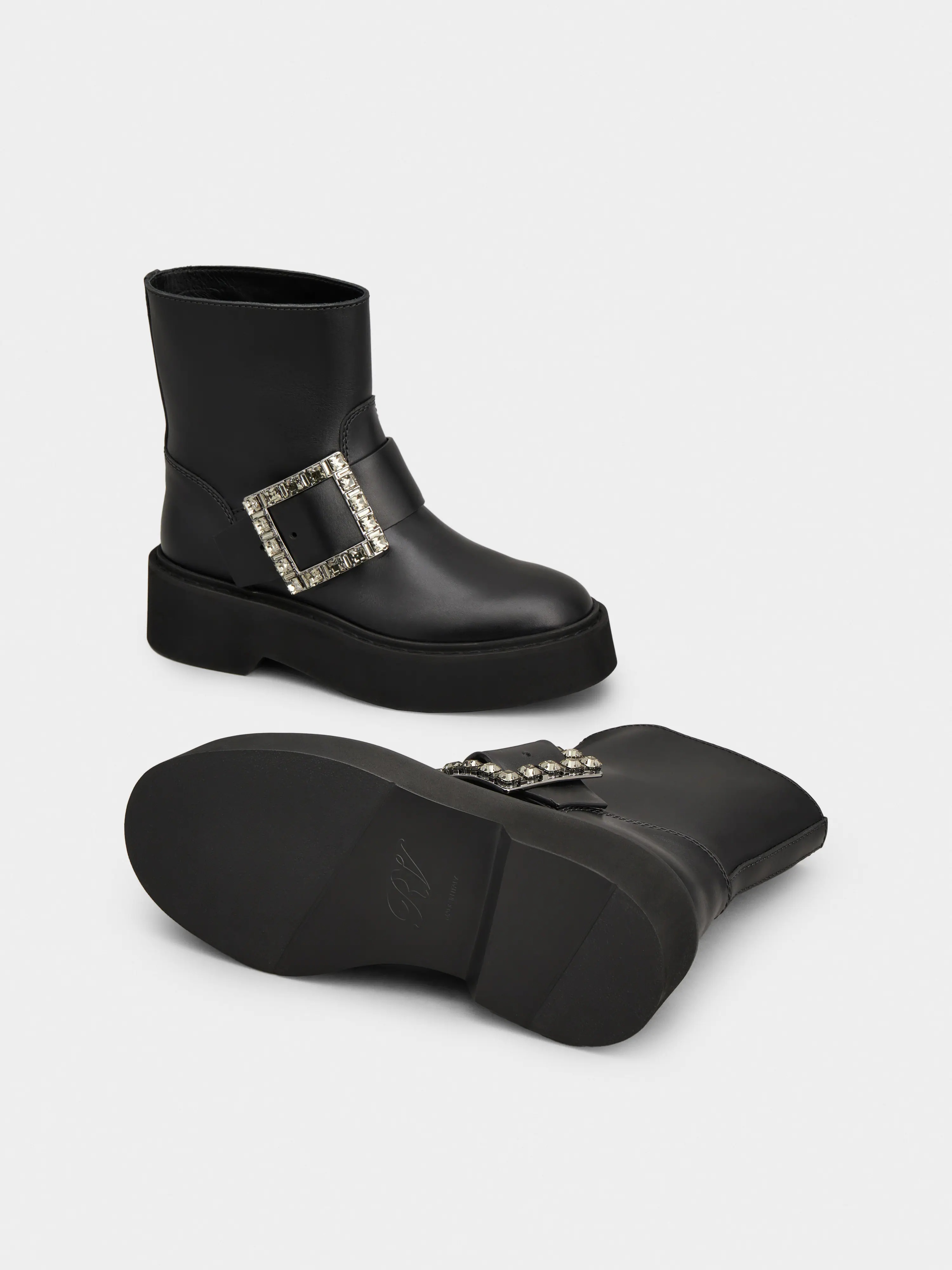 Viv' Rangers Biker Booties in leather - 6