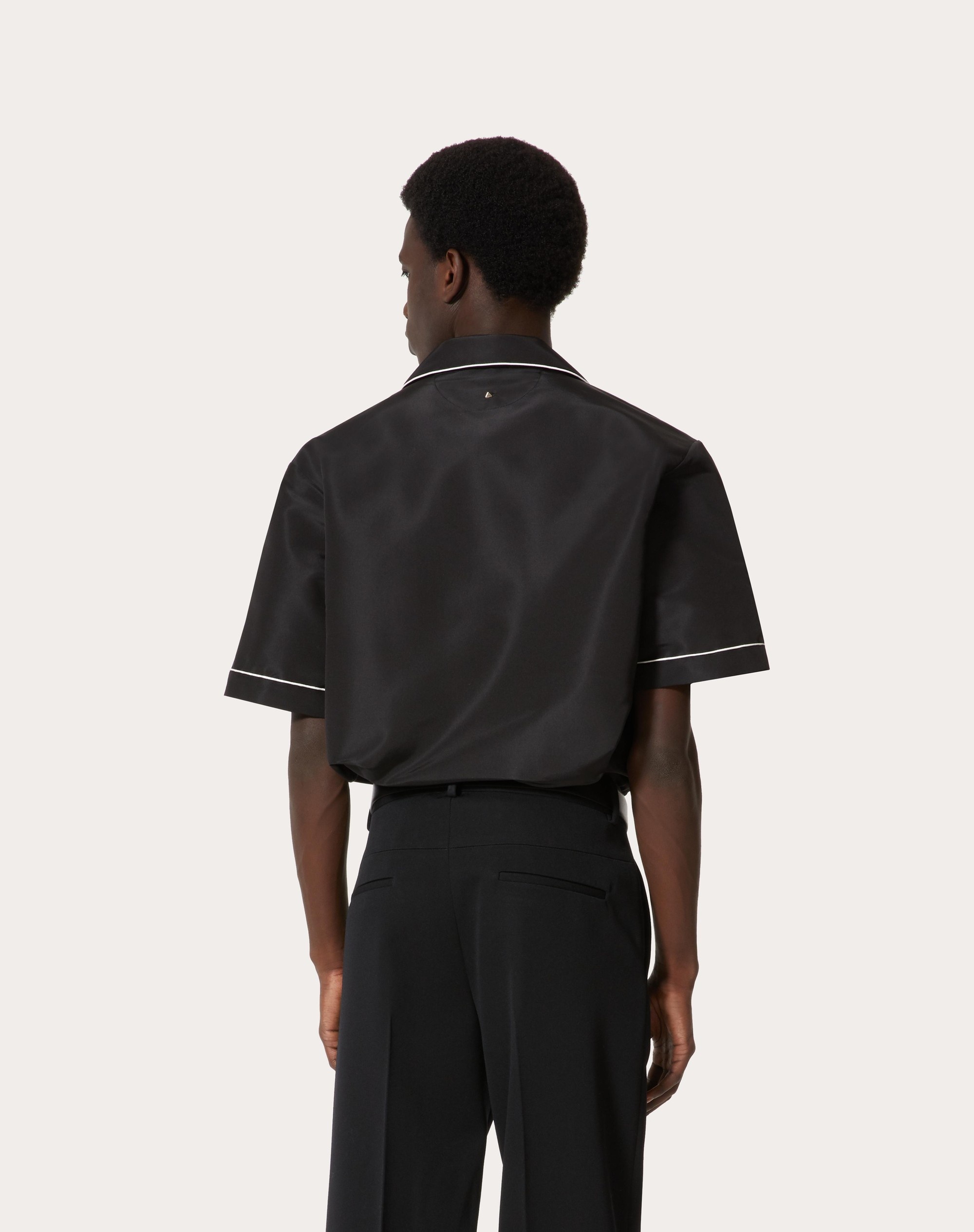 SILK FAILLE SHORT-SLEEVE SHIRT - 4
