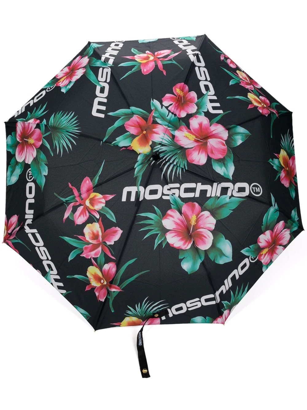 floral logo-print umbrella - 1