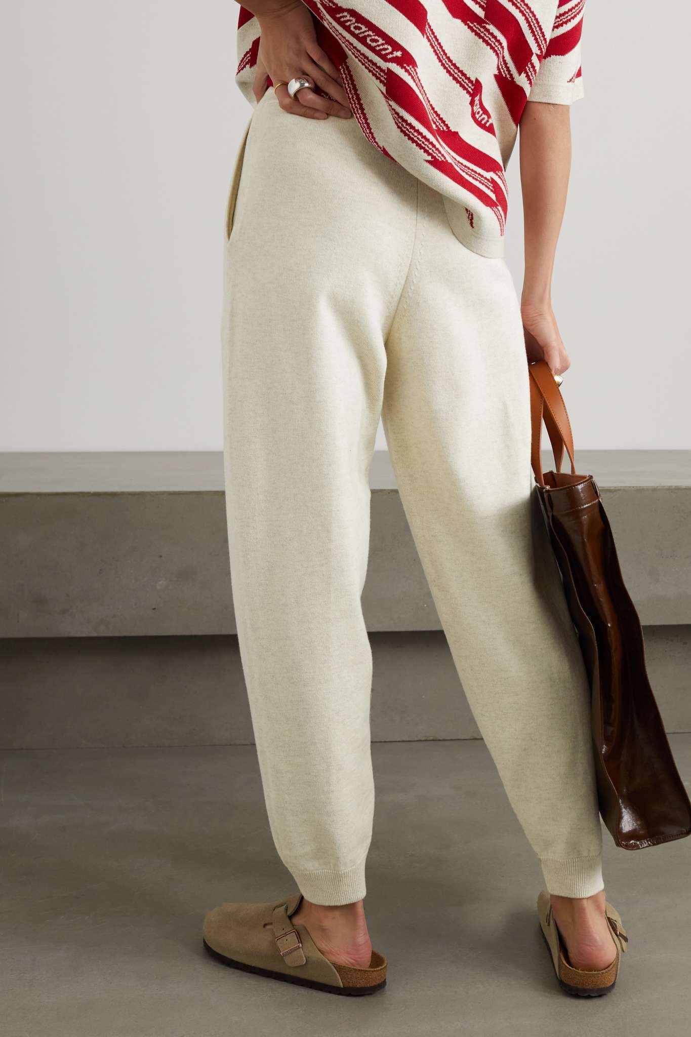 Kira stretch-jersey track pants - 3