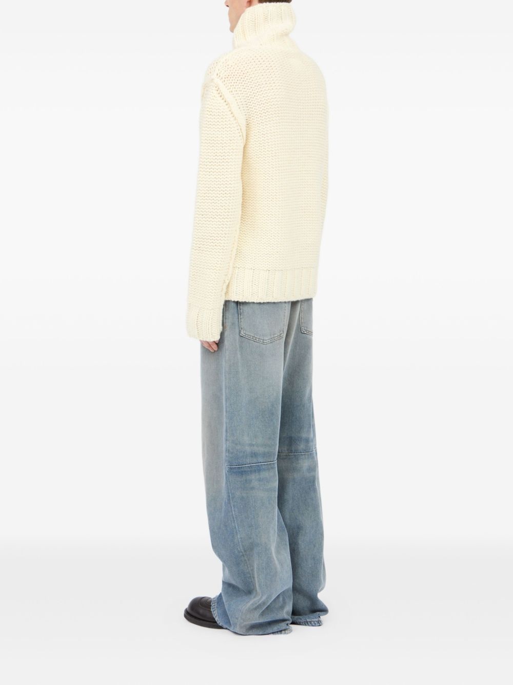 chunky-knit turtleneck sweater - 5