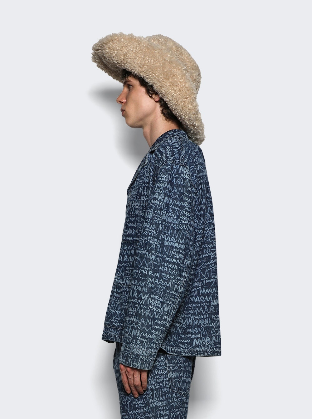 Long Sleeve Denim Shirt Blue - 4
