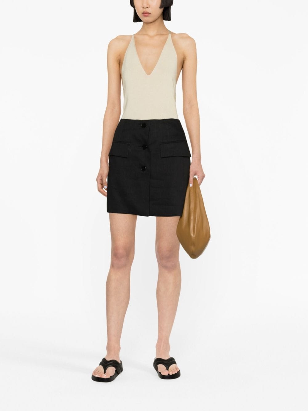 knitted wool-blend tank top - 2