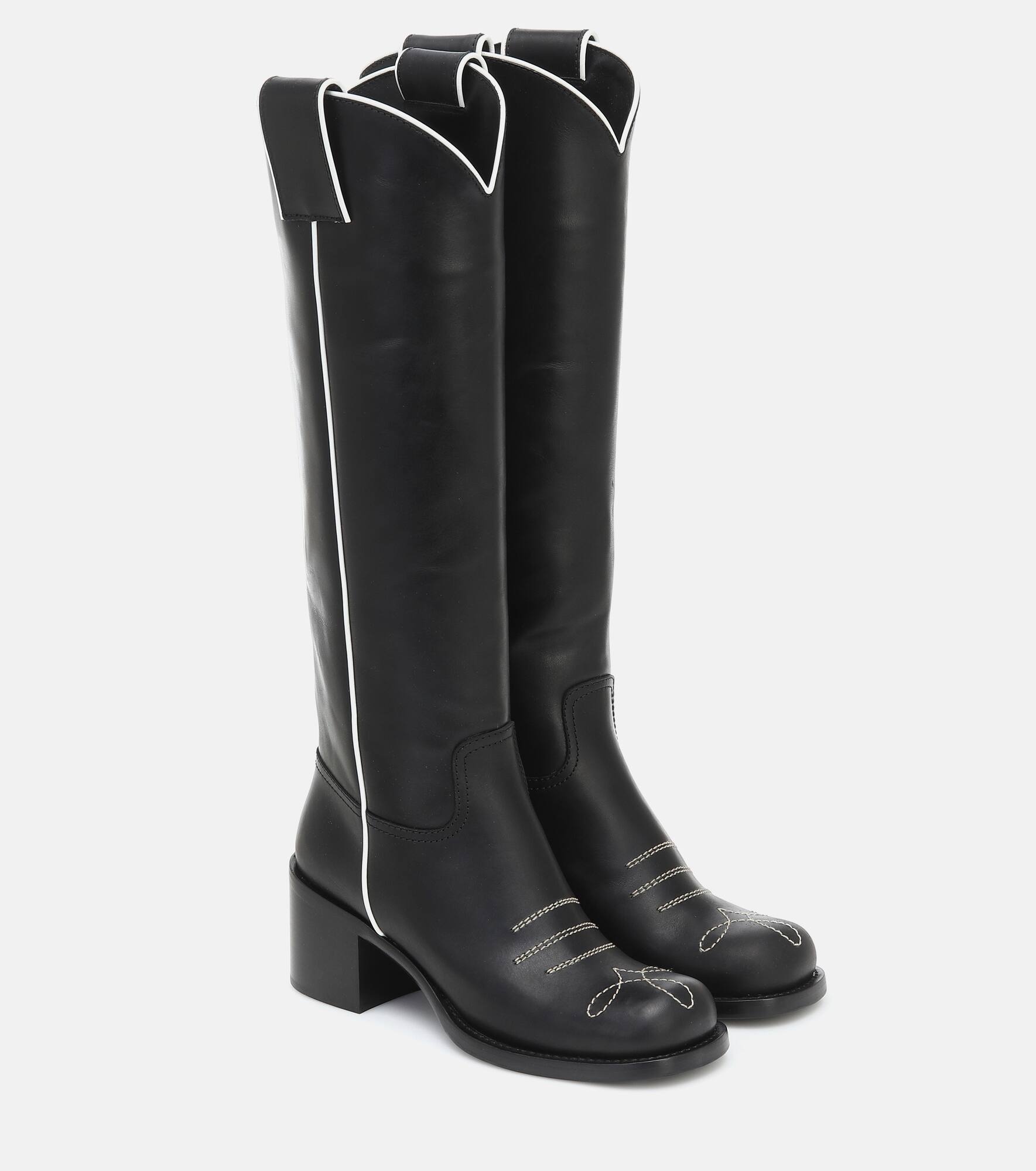 Western knee-high boots - 1