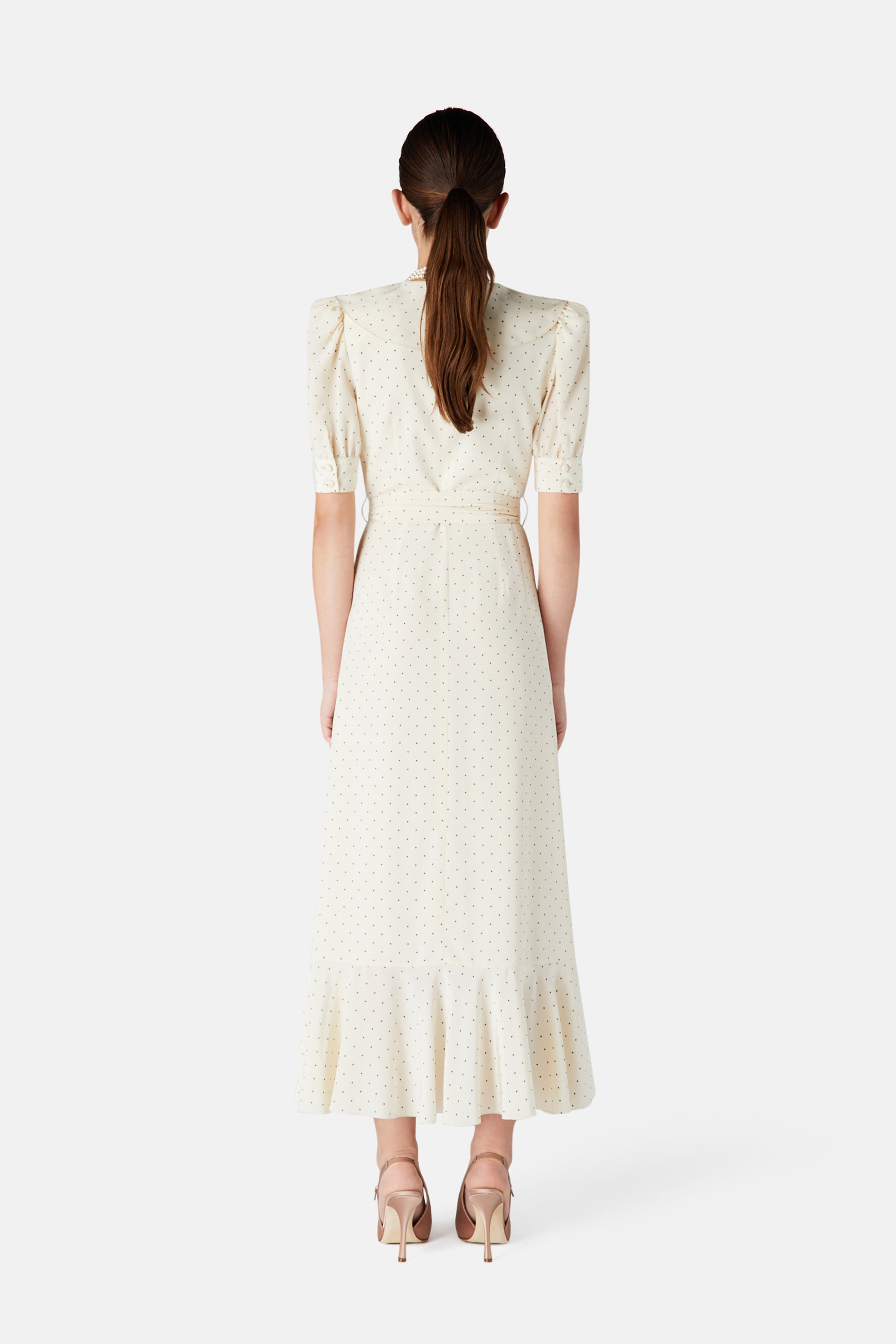 POLKA DOT WRAP DRESS - 4
