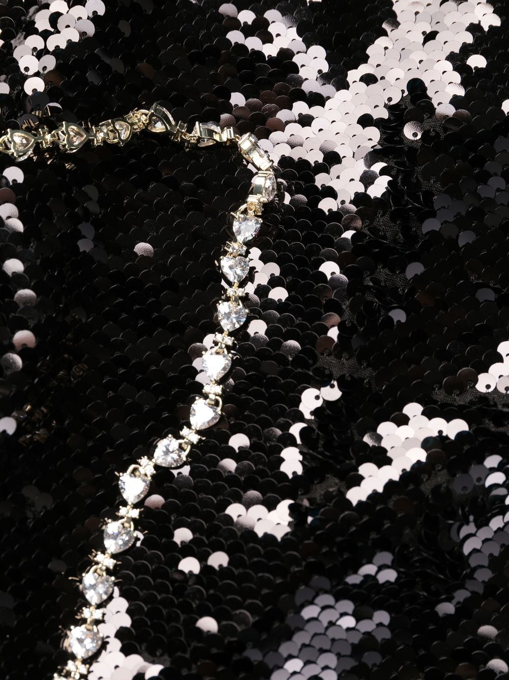 long-sleeved sequin-embellished dress - 7