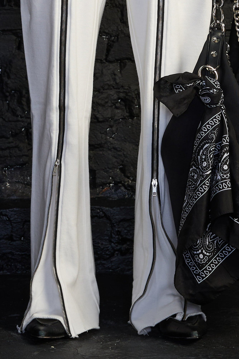 R13 ZIPPERED WIDE LEG SWEATPANT outlook