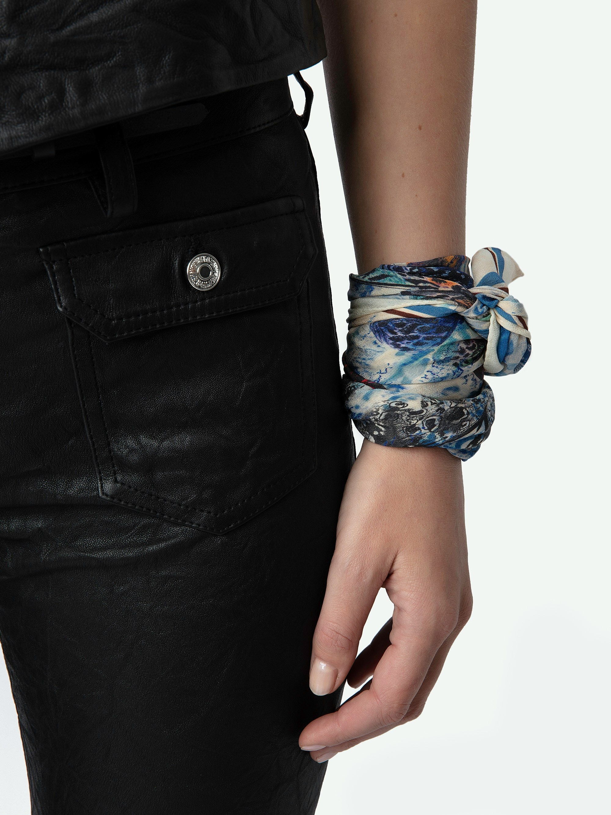 Emilie Crinkled Leather Waistcoat - 5