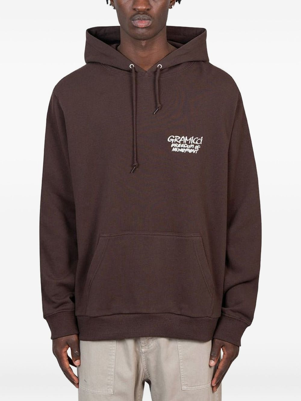 Napping Climber graphic-print cotton hoodie - 1