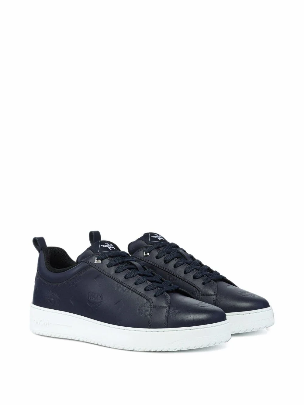 Neo Terrain logo-embossed leather sneakers - 1