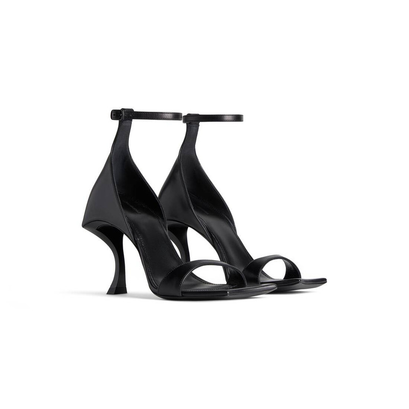 Women's Hourglass 100mm Sandal in Black 2