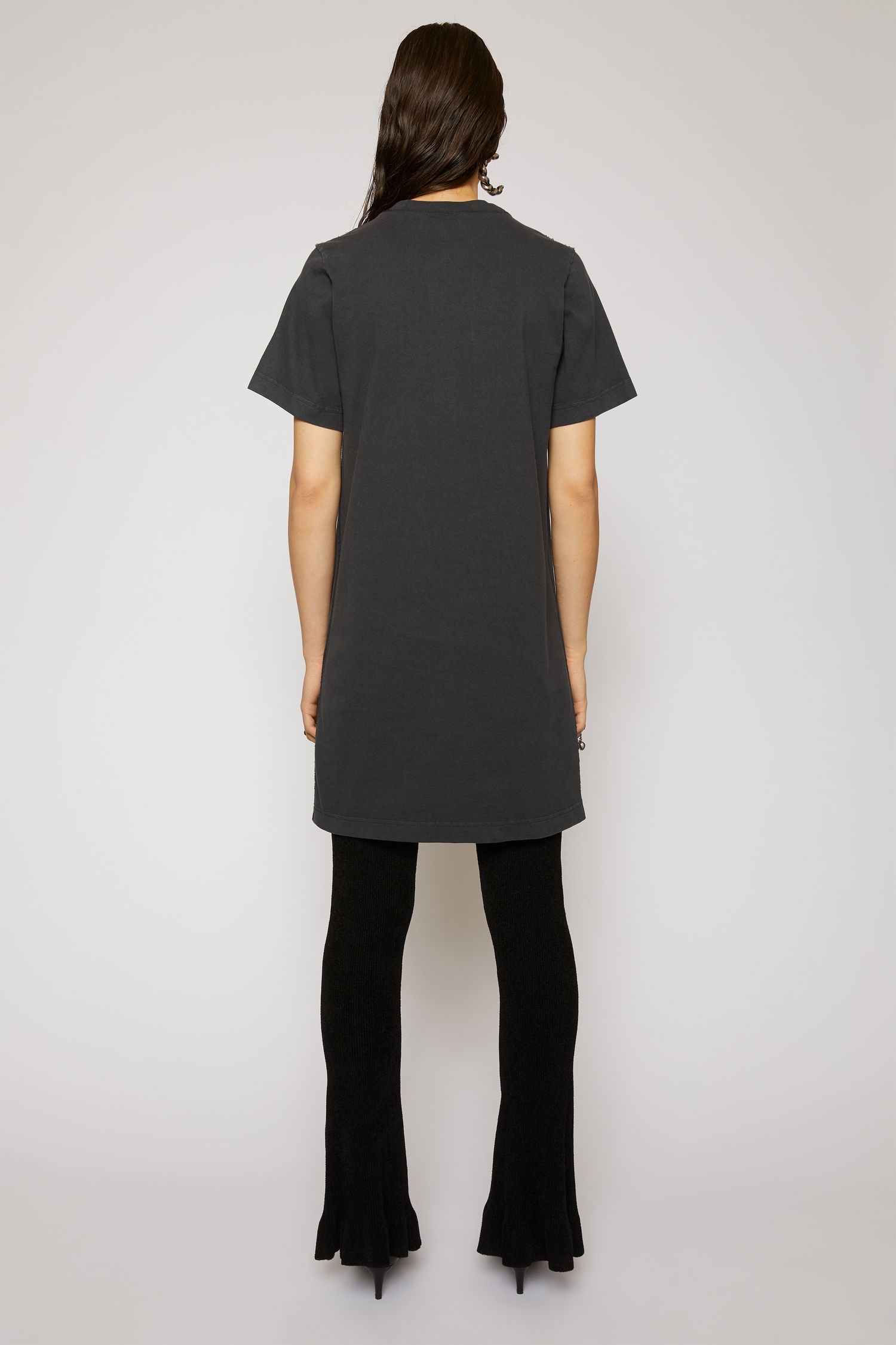 Logo-print T-shirt dress black - 3