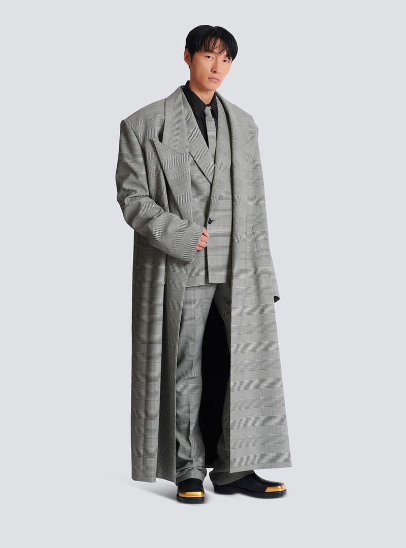 Balmain Prince of Wales 2-buttons blazer outlook