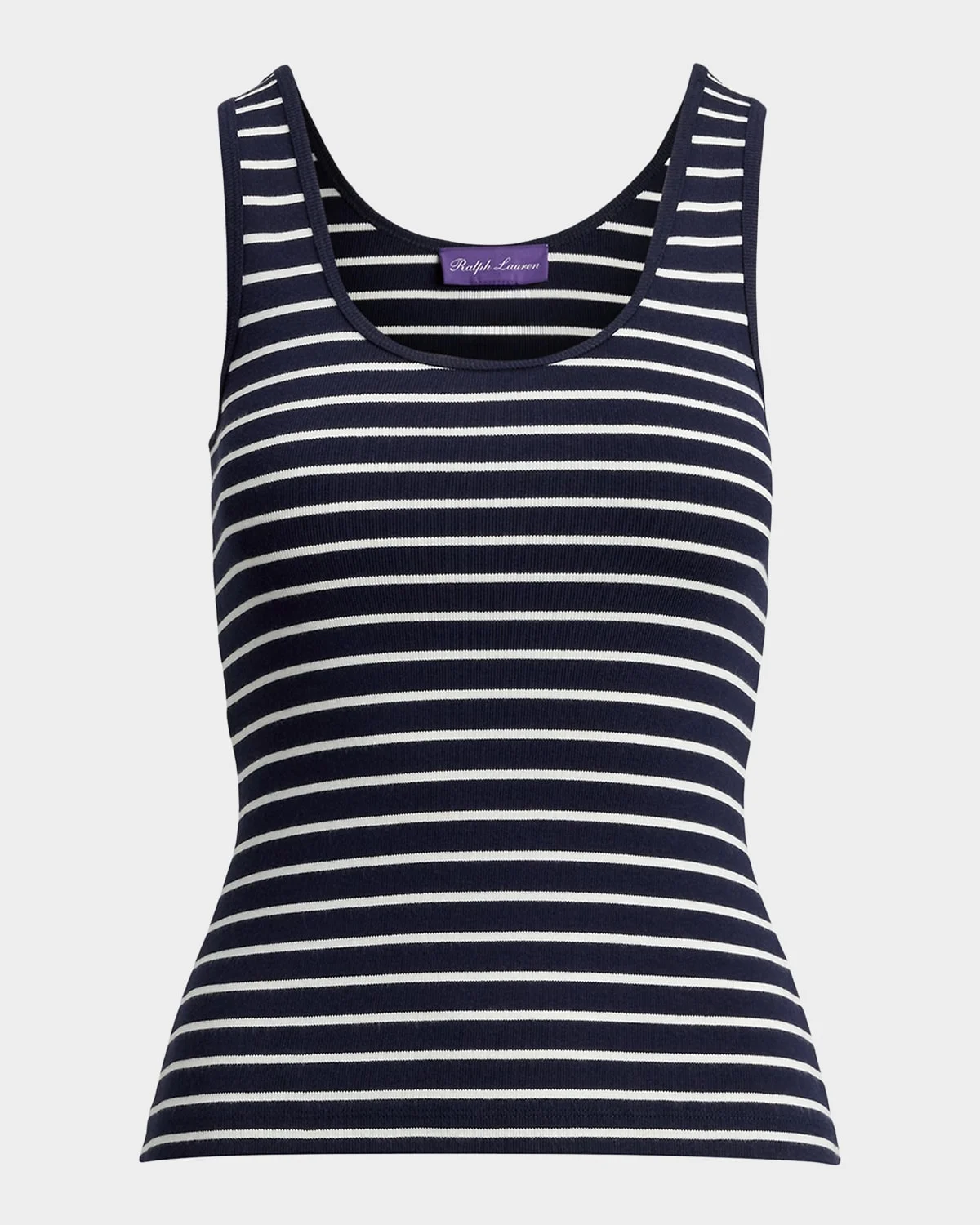 Ellis Rib-Knit Striped Tank Top - 1