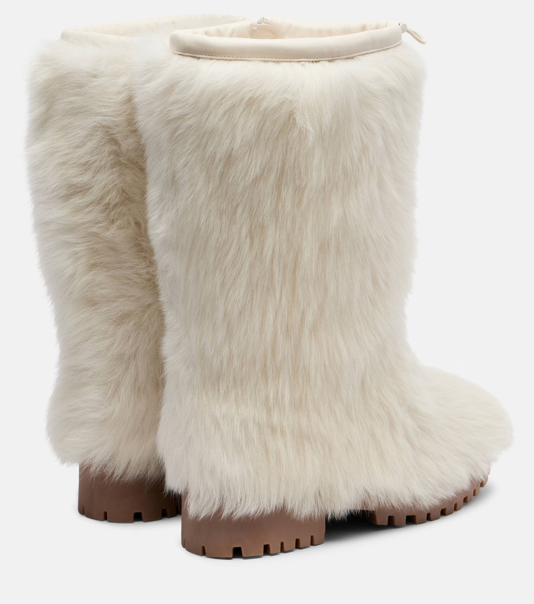 Shearling mid-calf boots - 2
