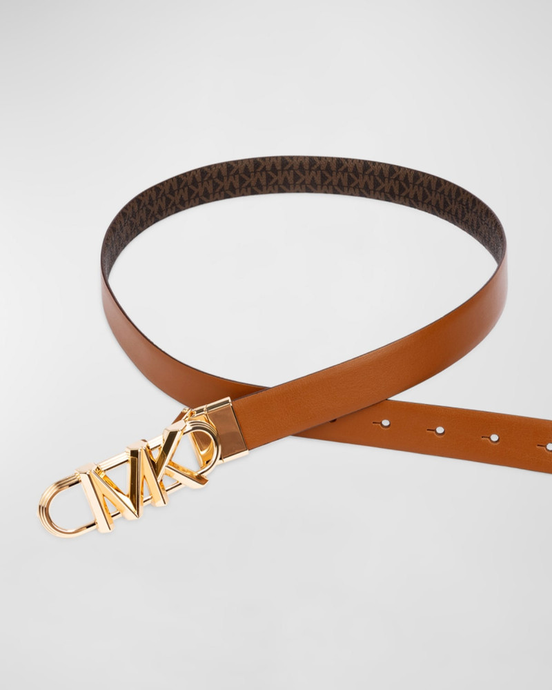 MICHAEL KORS Reversible Logo Leather Belt outlook